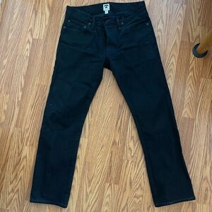 Tellason Black Straight-Leg Jeans